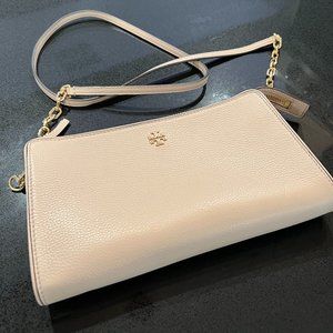 Tory Burch Leather Crossbody Bag - Pink